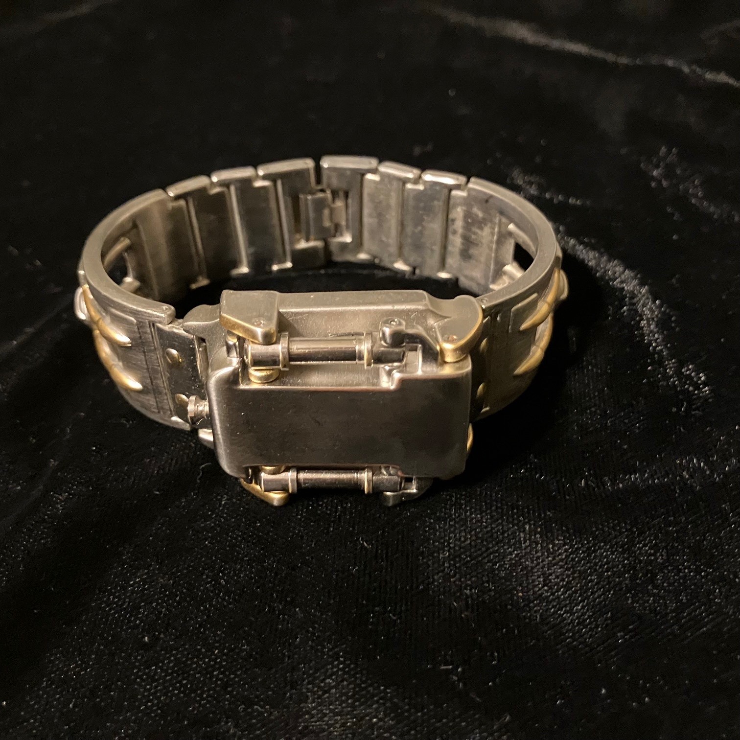 The Machine Watch, Edge Co., Silver Spring Loaded, Futuristic Steampunk – RUNS!
