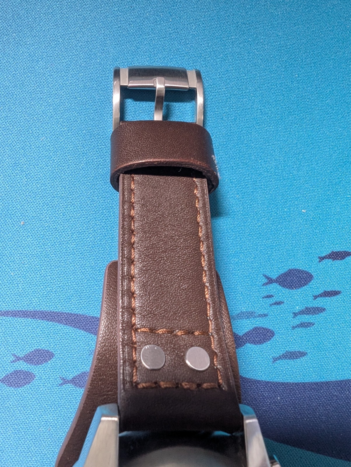 Fossil Coachman Silver Dial Brown Leather Band Men’s Watch (CH2565)