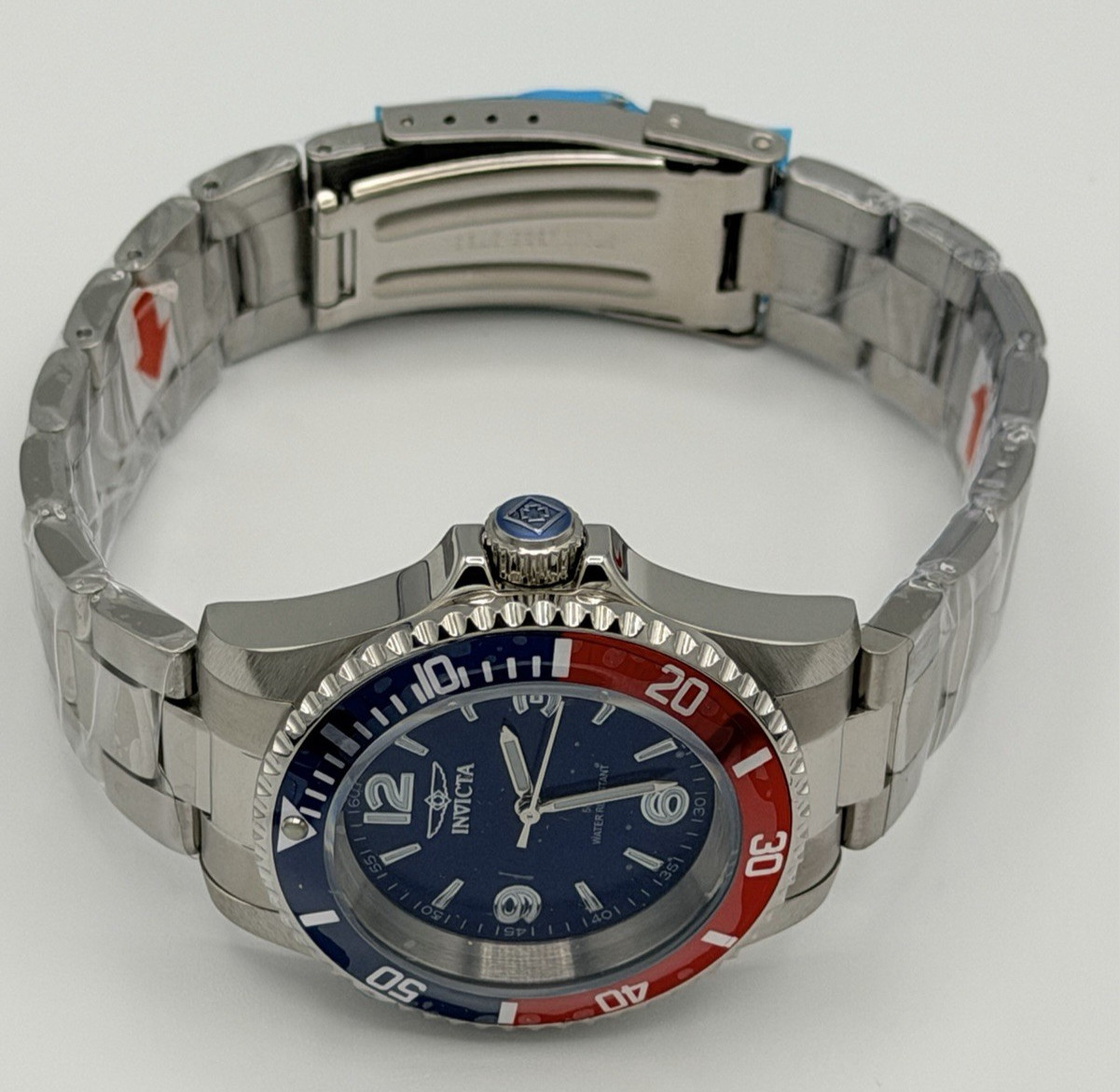 Invicta Specialty Rowan Men’s 40mm Stainless Steel Watch Pepsi Bezel 69482 New