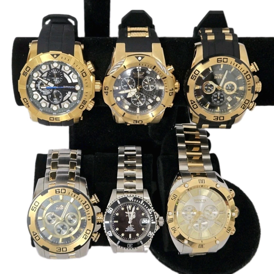 Invicta Collection Lot of Six (6) Men’s Watches