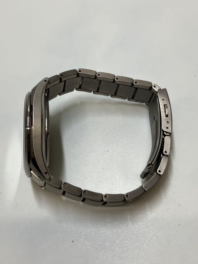 CITIZEN Eco-Drive E820-S096081 Used Watch Chronograph Box Manual Solar