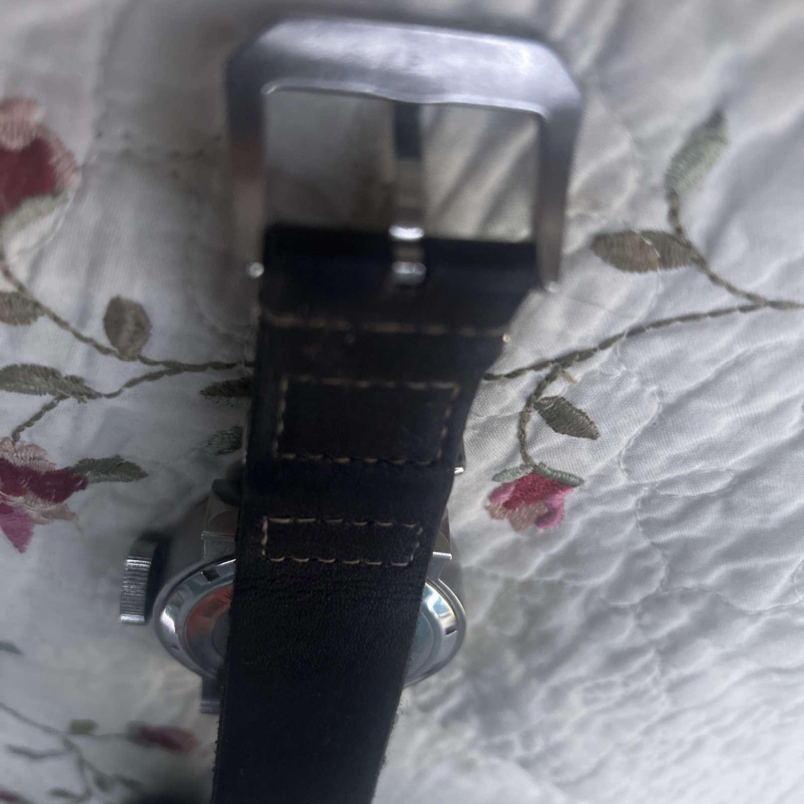 Invicta Aviator GMT Quartz Watch 52mm SS Leather Strap 18886 Pre-owned