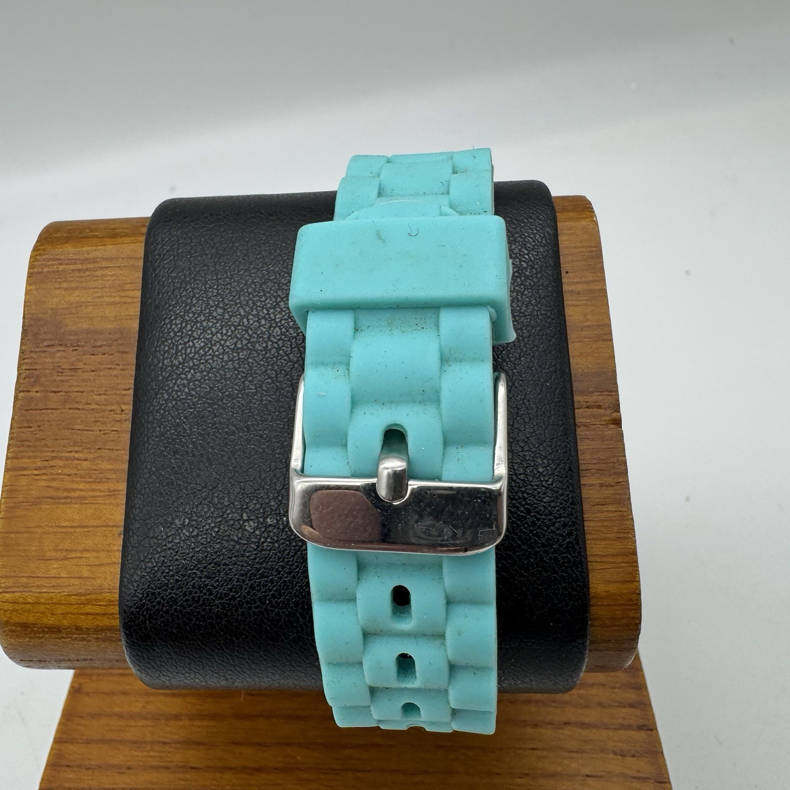 Blue BORA PEACE SIGN WATCH SILICONE BAND STAINLESS STEEL