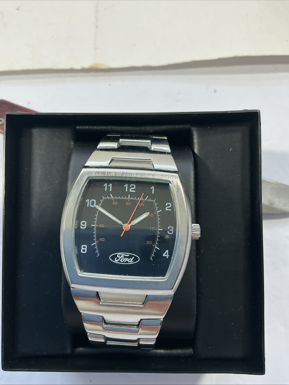 Ford Racing Official Branded Stainless Steel Men’s Watch w/ Box — Unworn