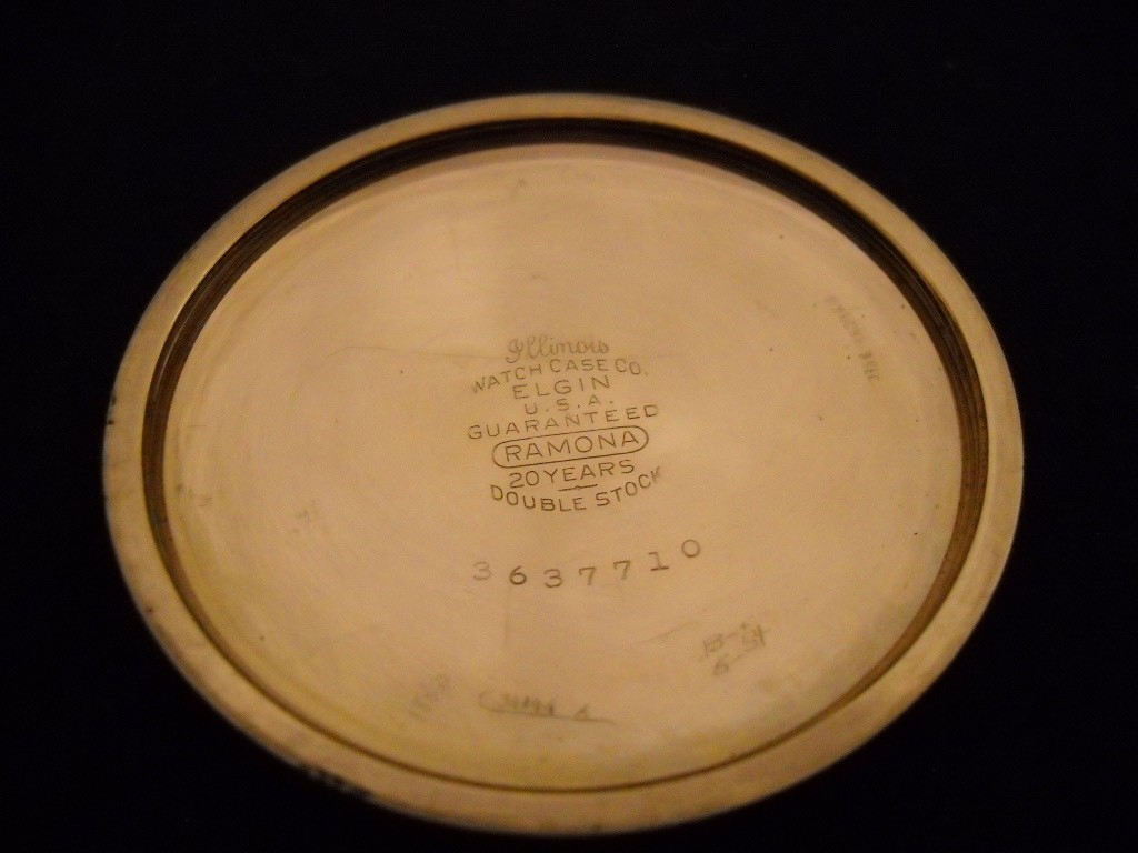 A Lincoln ILLINOIS Pocket RR Watch 21 jewel 1921 RUNS.
