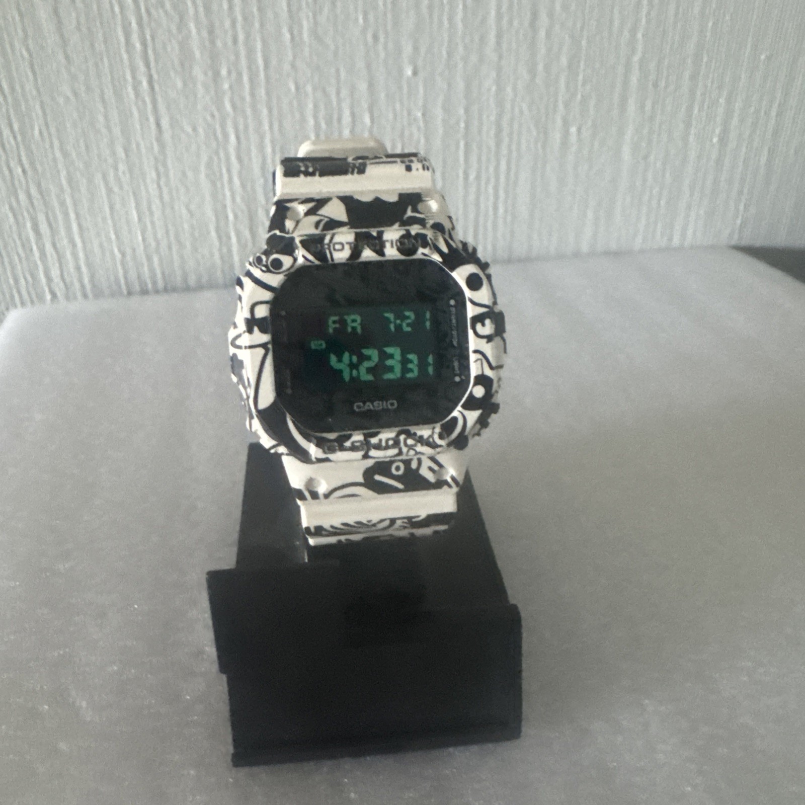 Casio G-Shock DW-5600GU-7 Collab Black White Limited Edition “G Universe” Watch