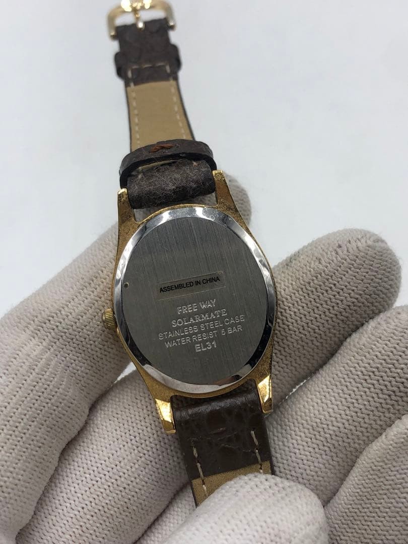 Citizen watch, working condition, quartz movement, brand name, gold, AA95-9917