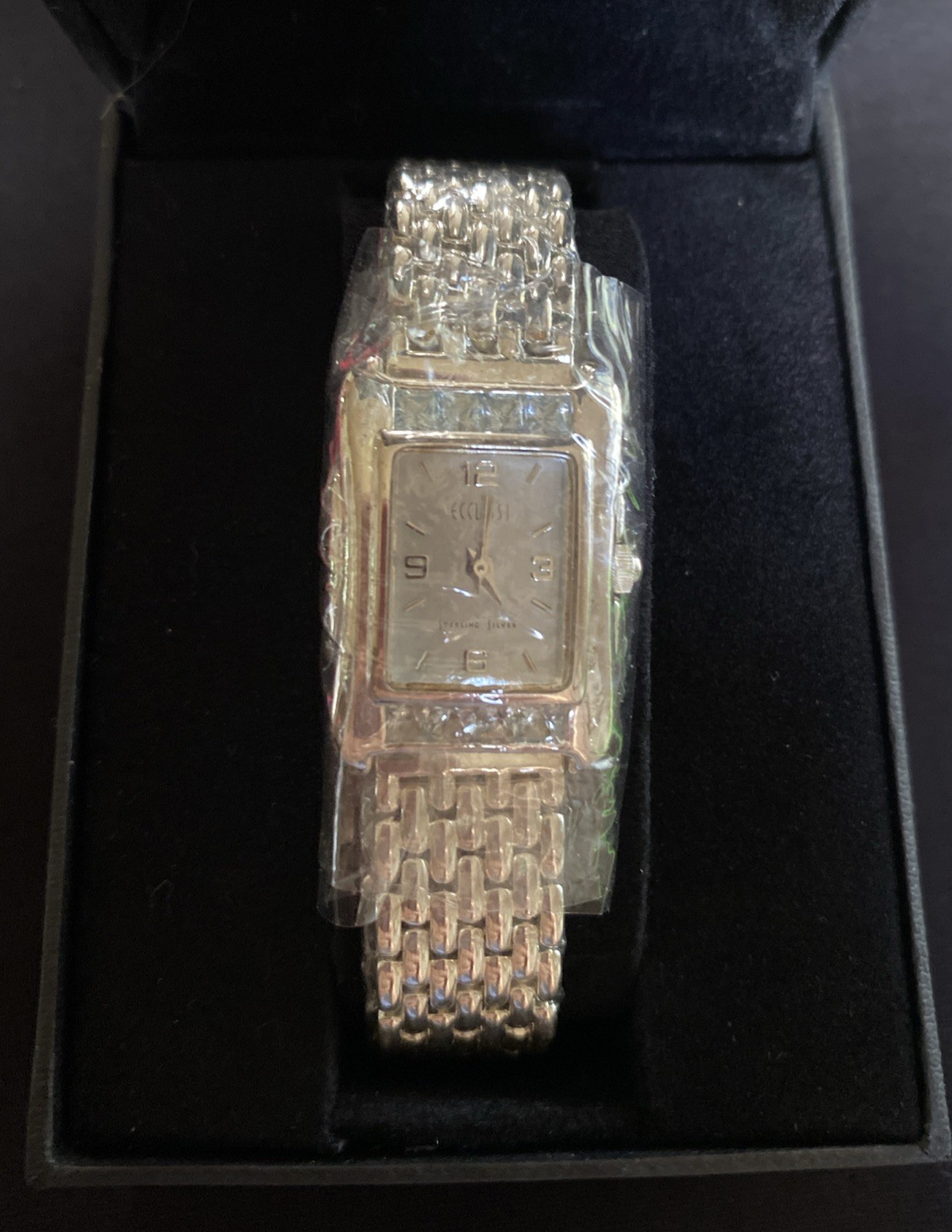 NIB Lady’s Sterling Silver ECCLISSI 925 Bracelet Watch New Battery 7/1/2026