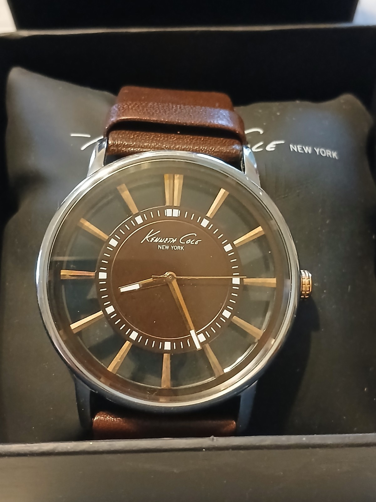 Kenneth Cole Mens Watch P-9313, KC1781 See Through Dial