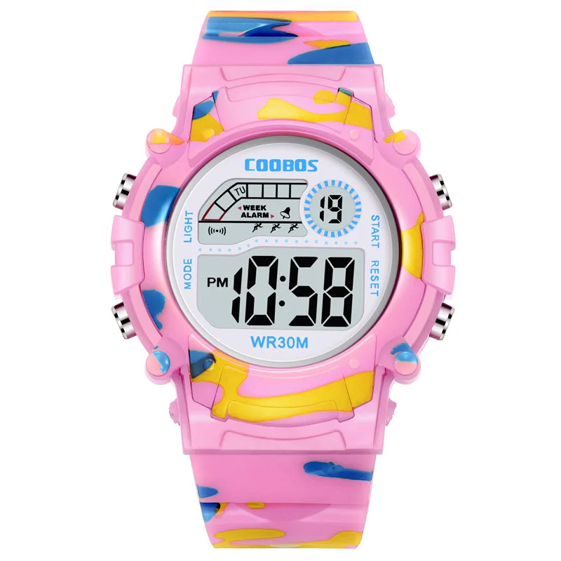 Kids Digital Sport Watch LED Waterproof Luminous Multifunction Wristwatch