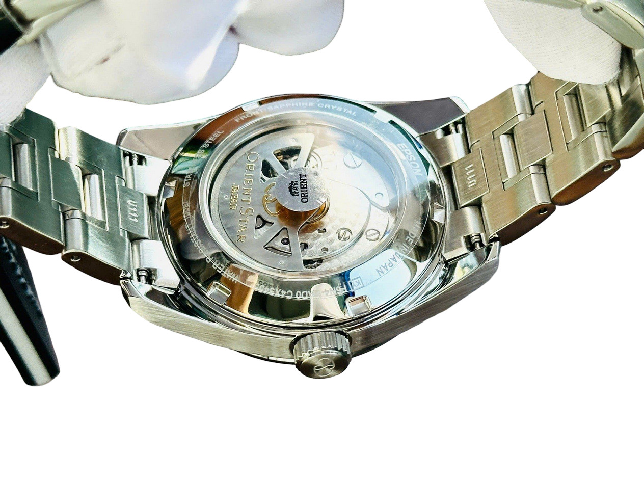 Orient Star Sapphire Crystal Automatic Green Dial Men’s Watch RK-AU0107E