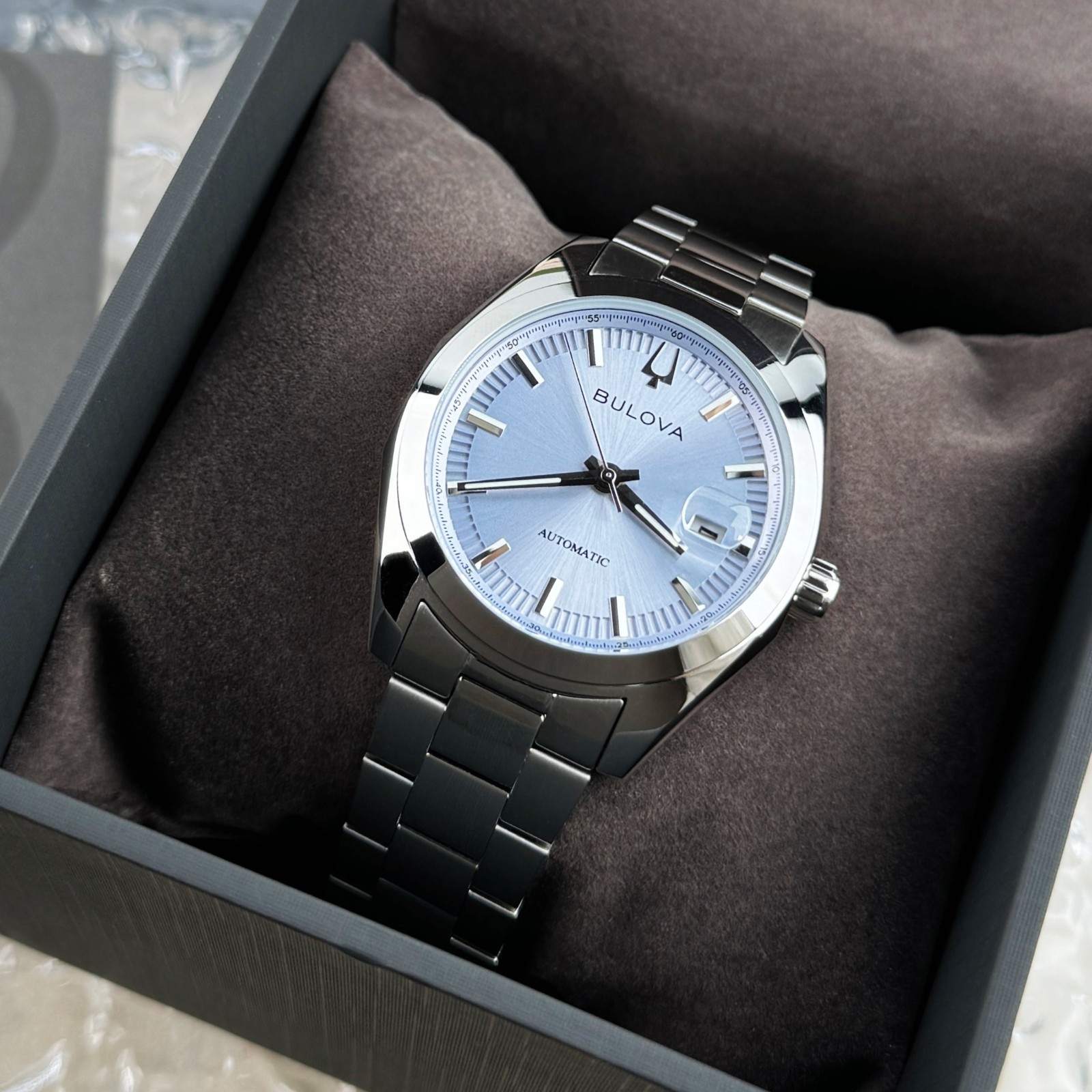Bulova Classic Surveyor Automatic blue Dial Men’s watch 96B469 39mm