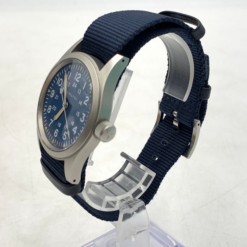 Hamilton Khaki Field Mechanical Navy H694390 42mm Manual Wind Mens Watch