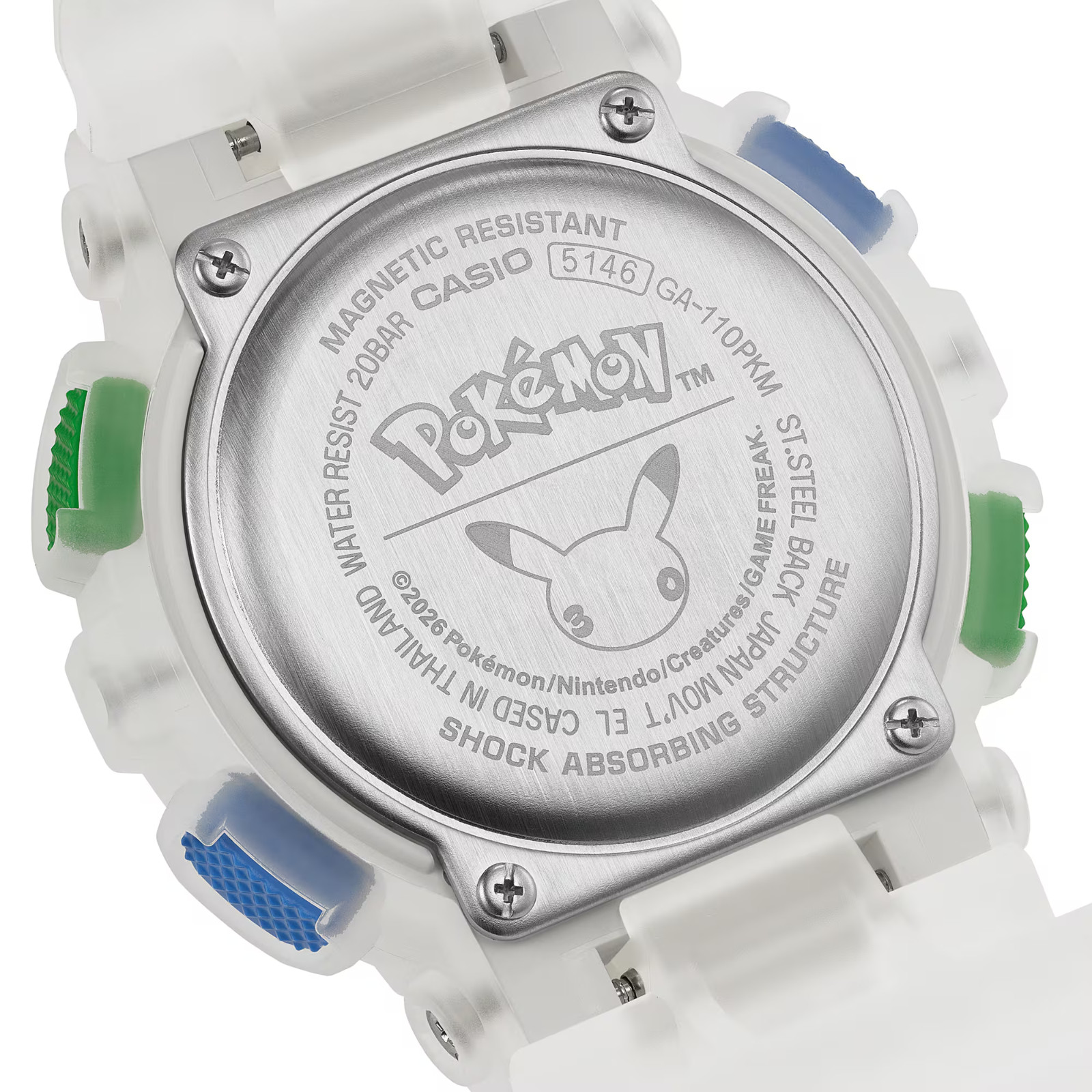 Casio G-SHOCK x Pokemon GA110PKM-7A WATCH – SHIPPED IN HAND – FREE SHIPPING
