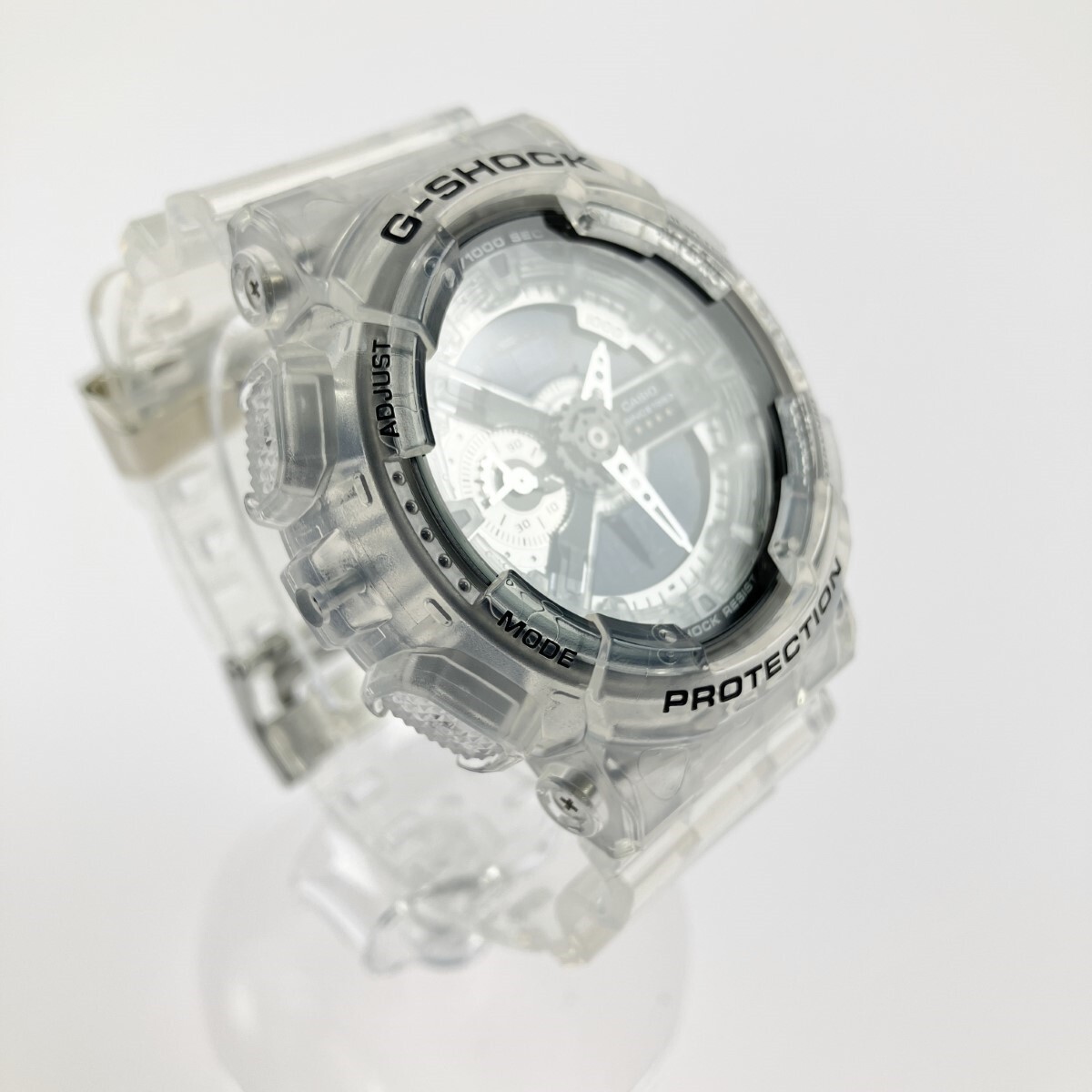CASIO G SHOCK GA 114RX 7AJR 40th Anniversary Clear Remix Skeleton with Box and M