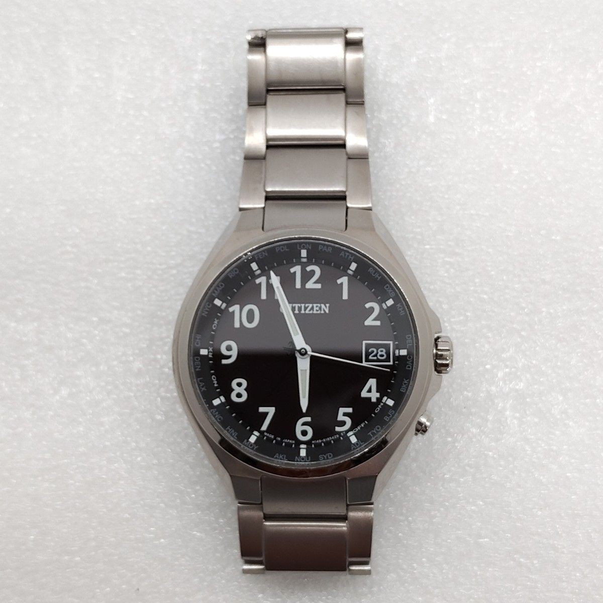 Citizen Attesa CB1120-50F Solar-Powered Titanium Black