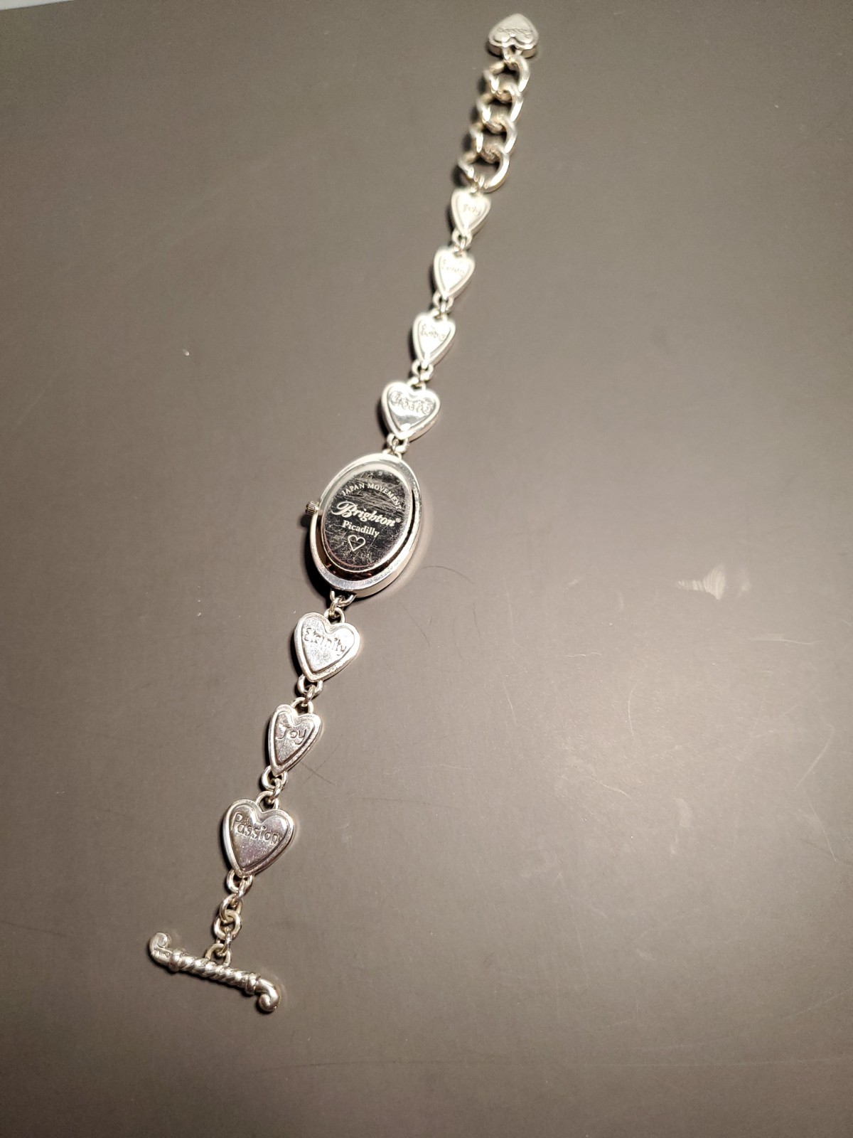 Brighton Picadilly Heart Watch 8 Charms In Wristband Multi-Color Hearts – NEW