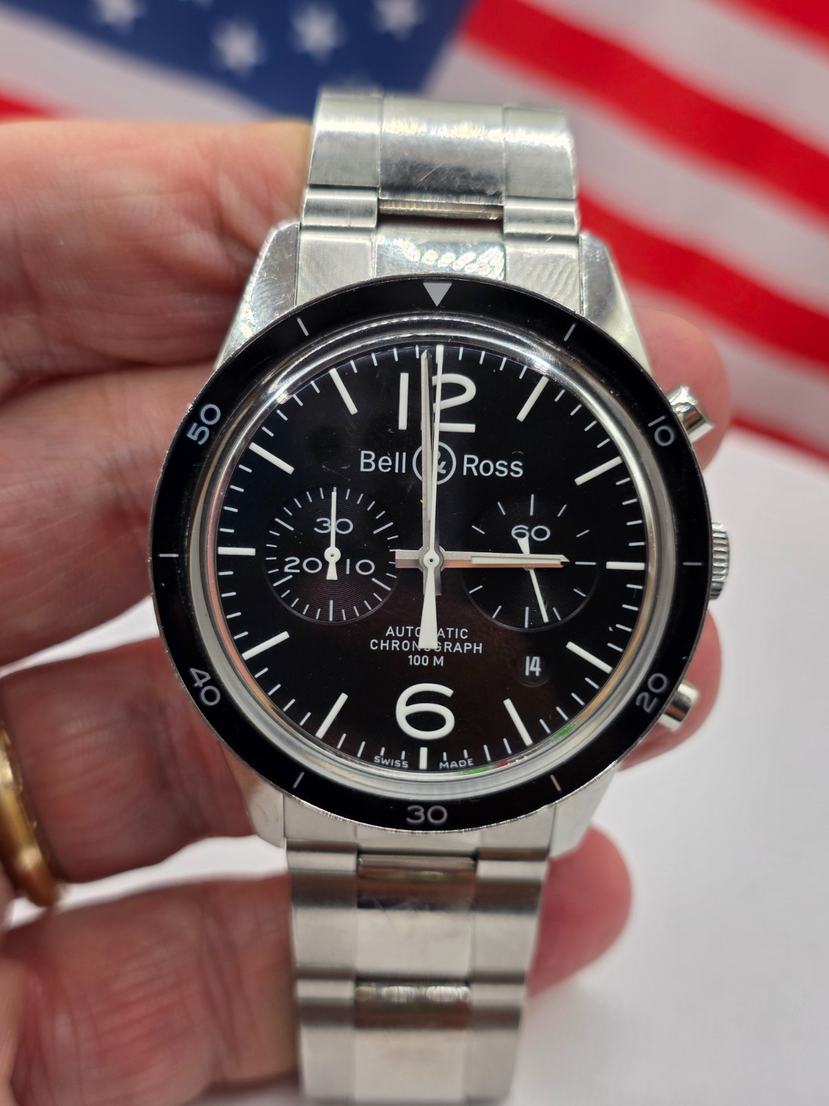 BELL &ROSS BR126-95-SP AUTOMATIC 42mm WATCH CHRONOGRAPH