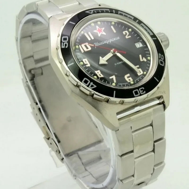 Vostok Komandirskie 650537 Watch Military Mechanical Automatic USA SELLER