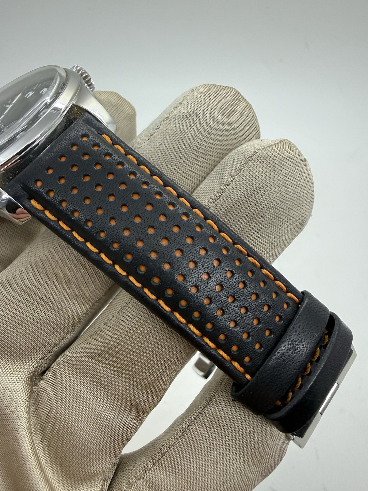 Montblanc 1858 Small Seconds Black Dial Stainless Steel Auto Watch 115073 B+P