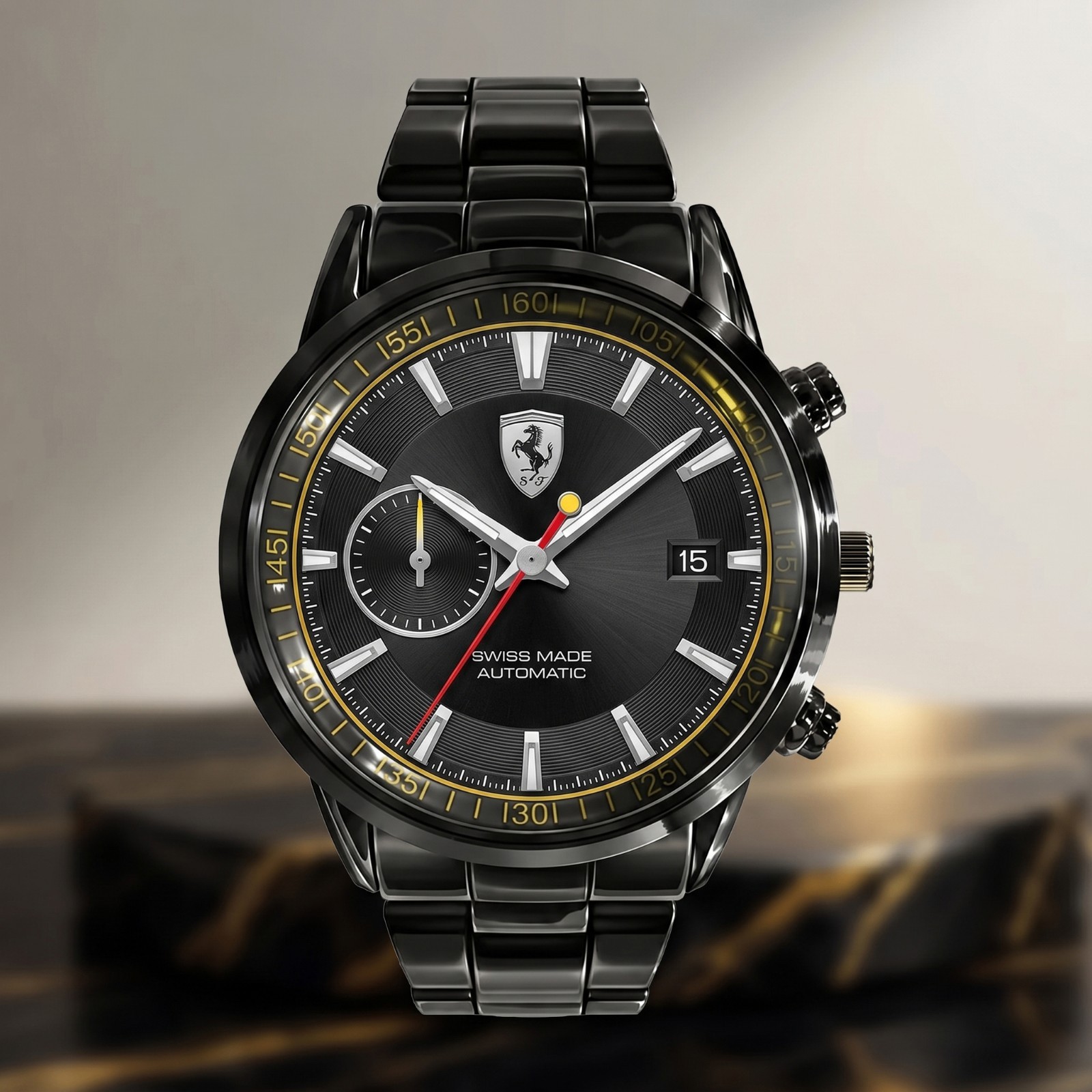 Personalized Ferrari Luxury Racing Watch Stainless Steel Car Lover Gift