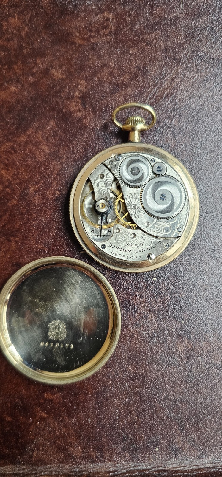 Elgin Manual Wind Antique Pocket Watch 14kt Yellow Gold Filled