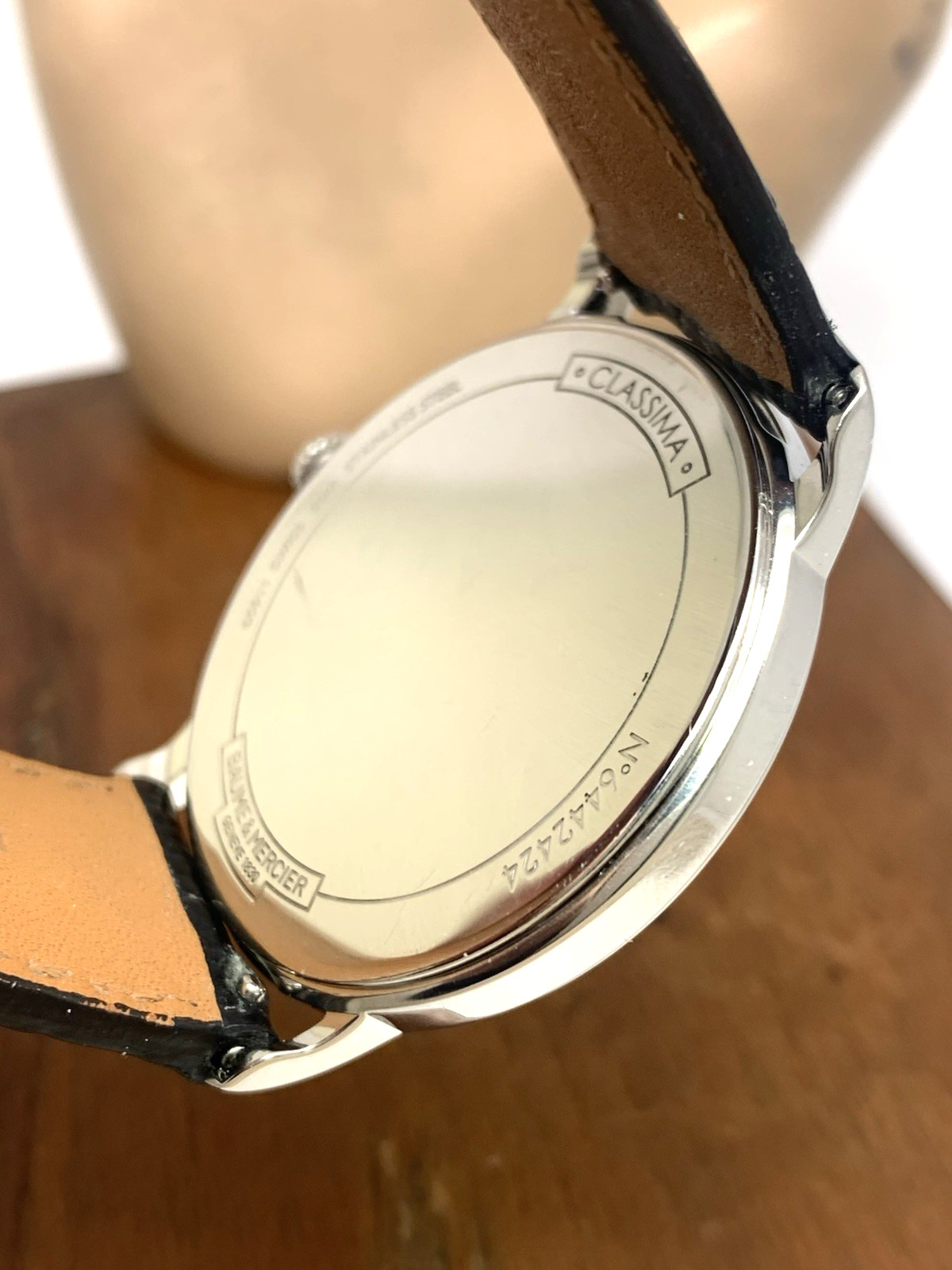 Baume & Mercier Men’s Watch 10323 Classima Swiss Quartz White Dial Leather 40mm