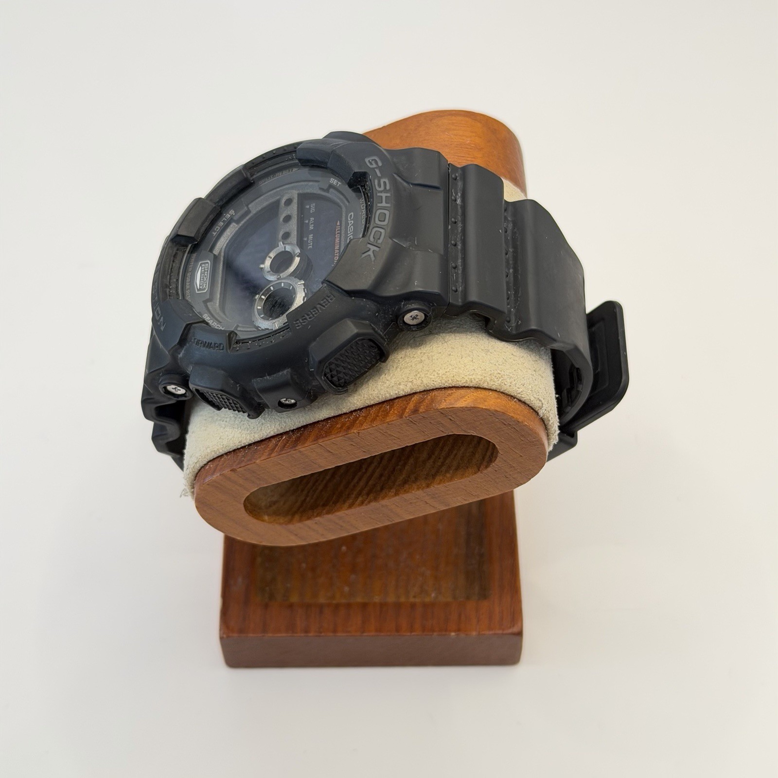 Casio G-Shock GD100-1B black resin digital watch, Very Good