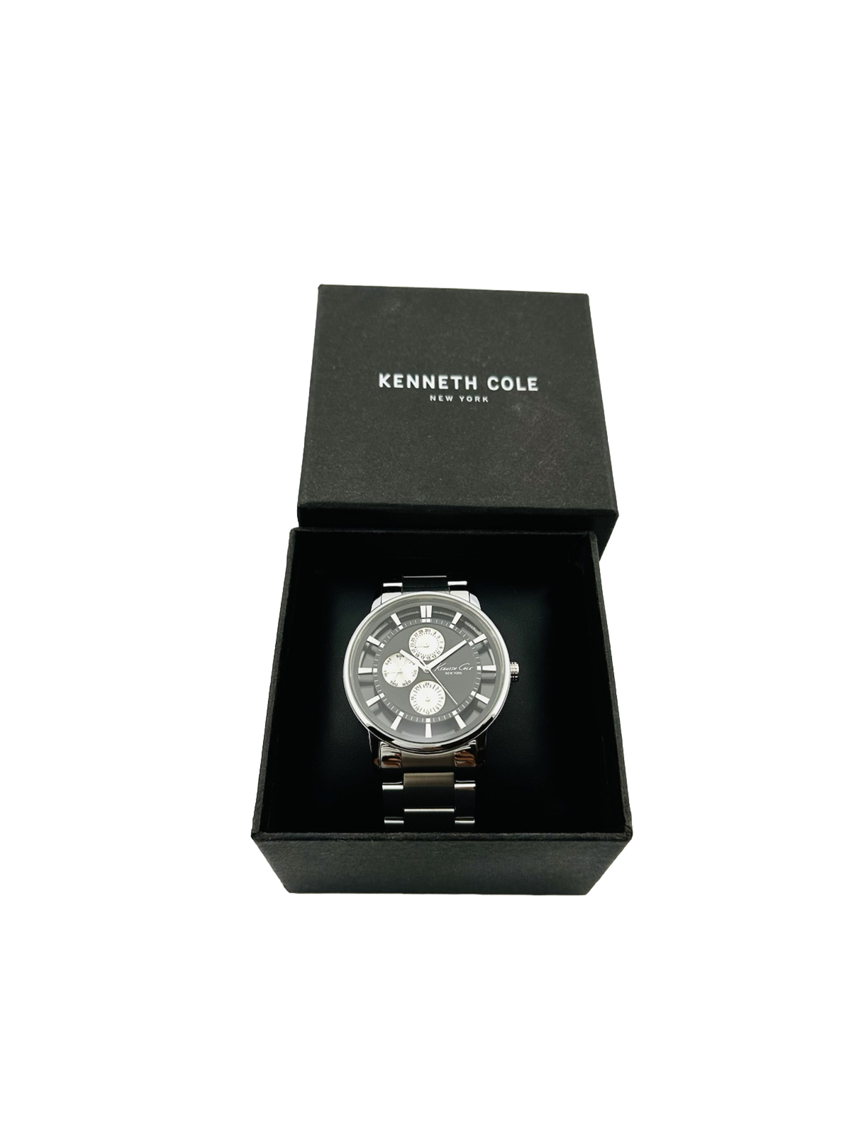 Kenneth Cole KC9115 Men’s See-through transparent Black Dial Bracelet Watch