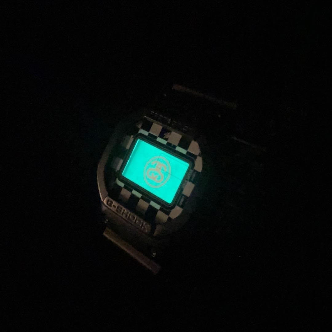 [Used] CASIO STUSSY DW-5600VT Watch G-SHOCK black white