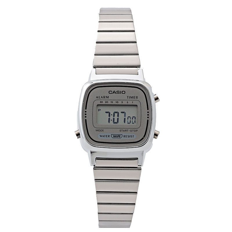 New CASIO Women s Wristwatch CASIO STANDARD Gray Silver LA670WA 7 CASIO