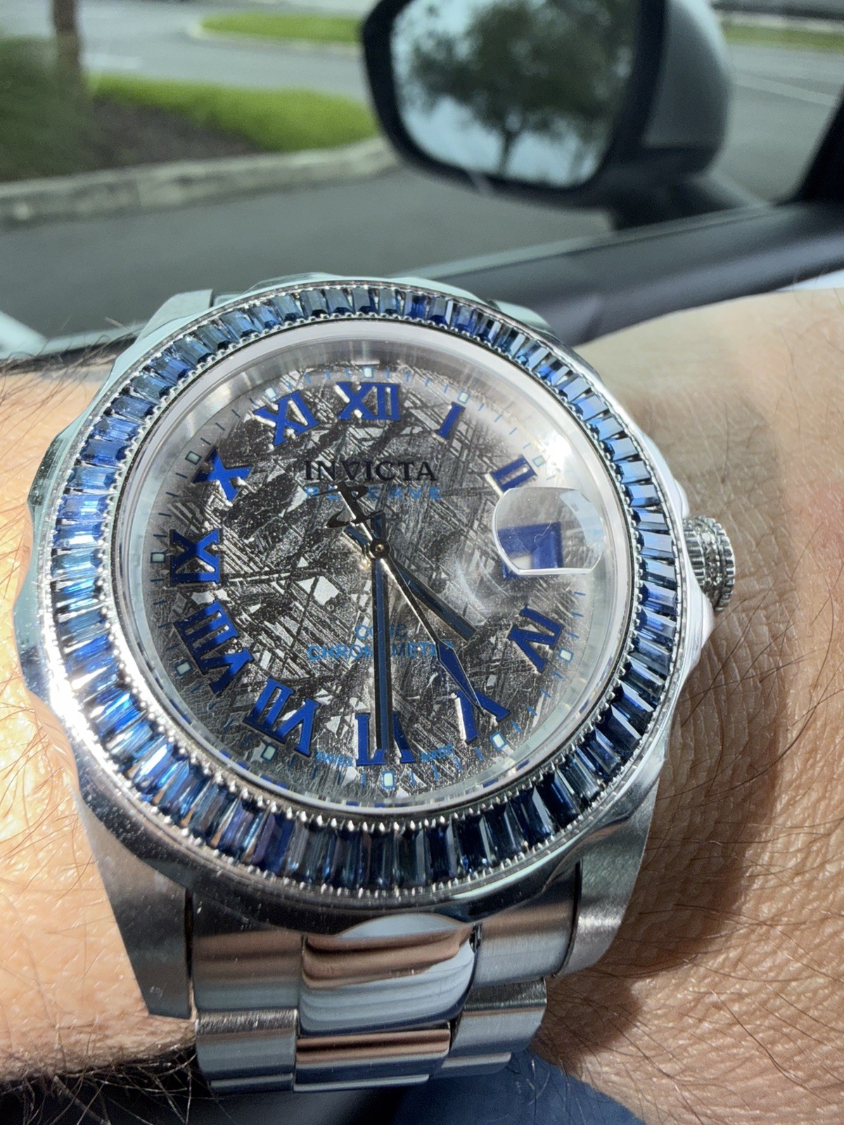 SUPER RARE Invicta COSC Meteorite Dial Sapphire Bezel 5ctw Swiss Made Auto #5172