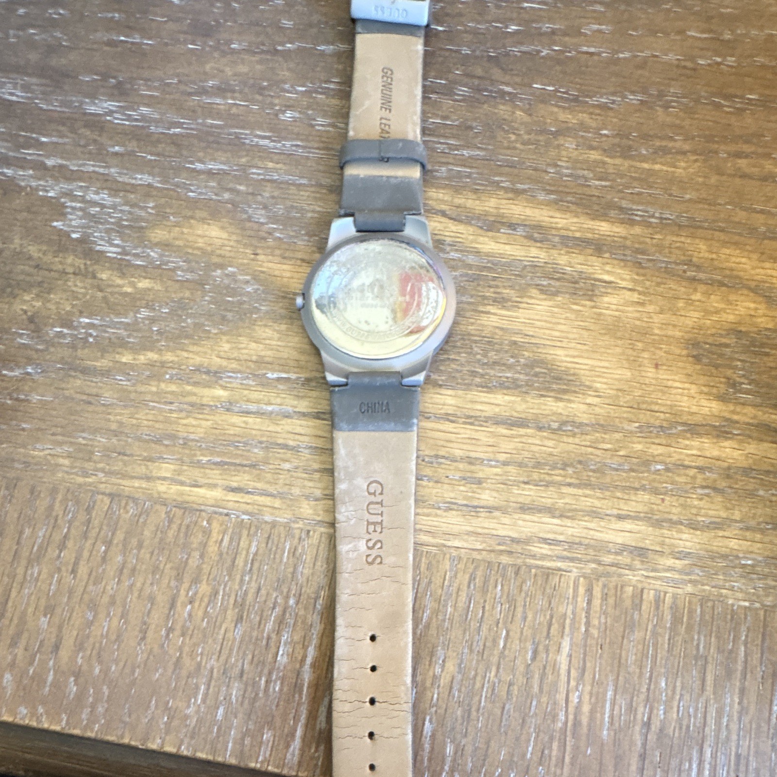 GUESS Women’s Microtec Quartz Analog Watch 28mm Green Dial Gray Leather 30m