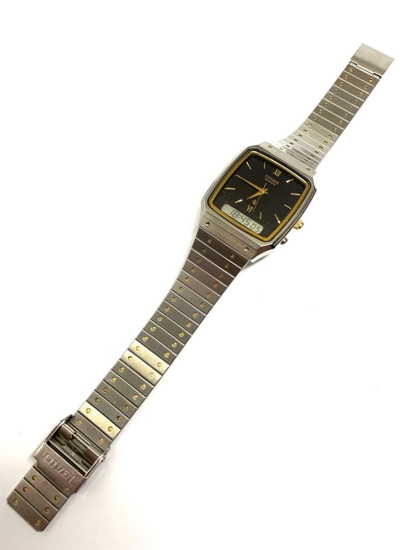 R7-3247 CITIZEN 8930 Quartz Watch, Black Stainless Steel