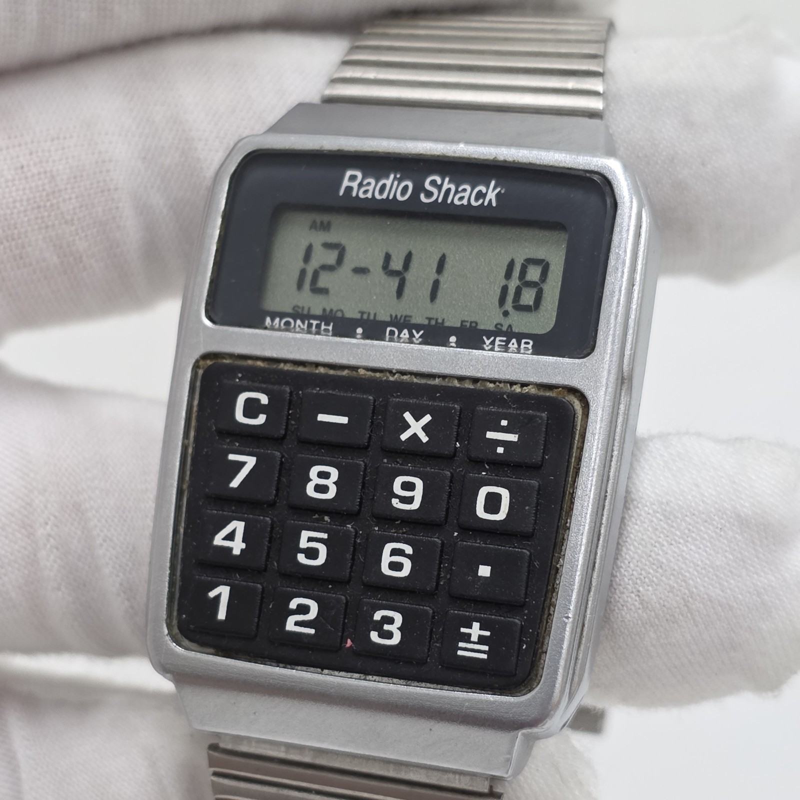 Retro Radio Shack Digital Calculator Alarm Chrono Watch Vintage New Battery