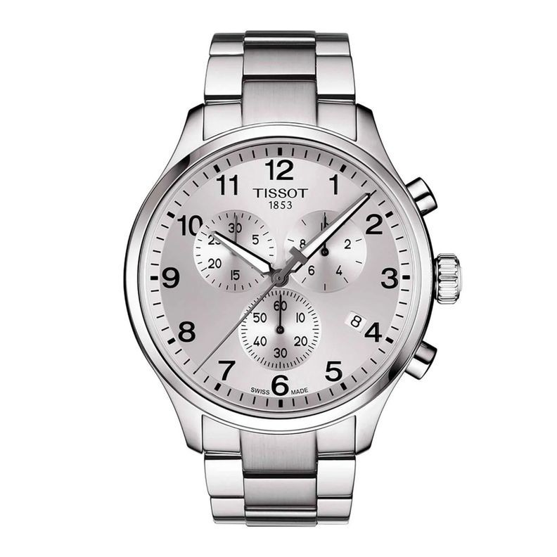 Tissot Men’s Chrono XL Classic Silver Dial Watch – T1166171103700 NEW