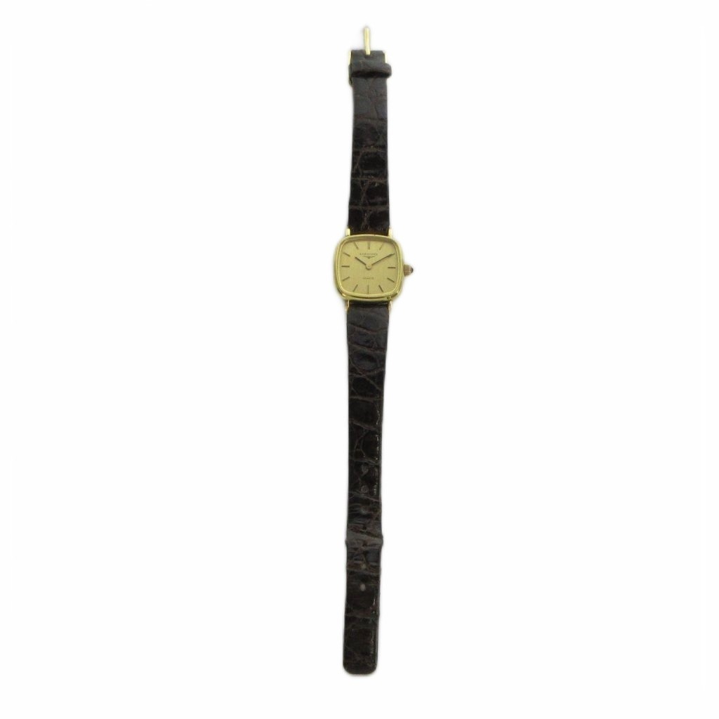 Longines Ladies Quartz Gold Tone Stainless Steel Watch 21mm AB Condition