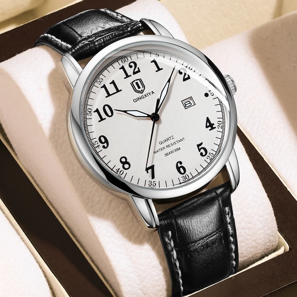 Classic Business Watch Men Calendar Quartz Watches Top Brand Free Ship