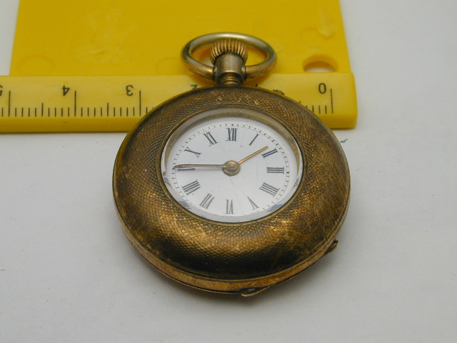 CYLINDER VINTAGE 1880S GOLD FILLED ESCAPEMENT POCKET WATCH, NEED SERVICE
