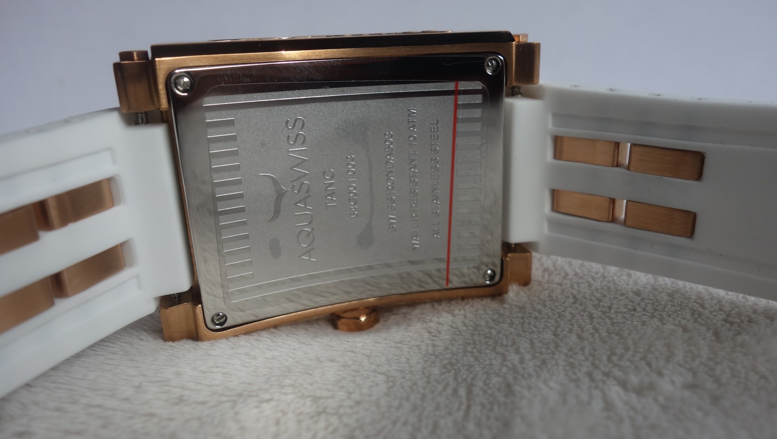 Aquaswiss MENS WATCH Tang Skeleton white and rose gold NEW