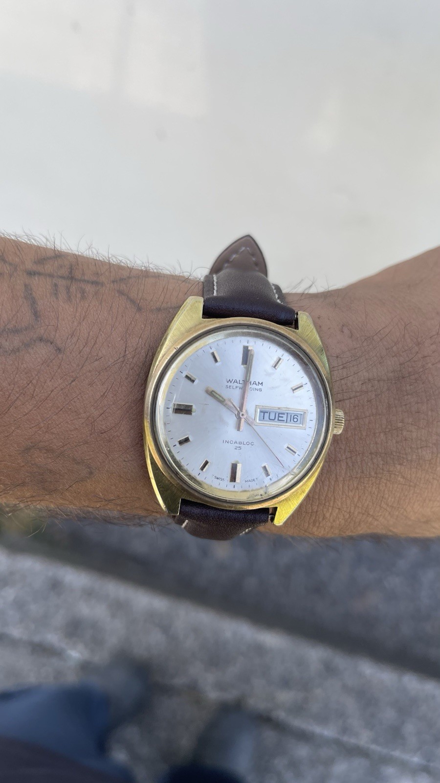Vintage Waltham automatic 25 jewel 35mm