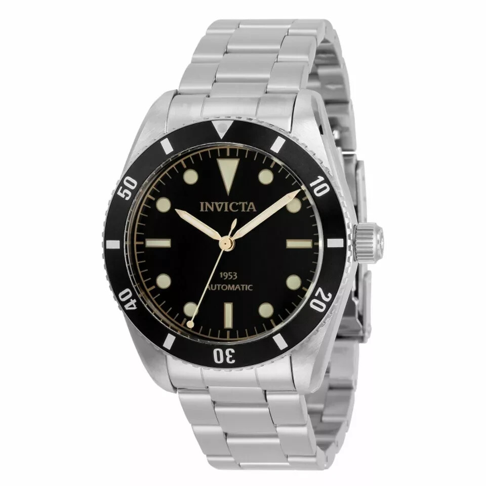 RARE NEW Invicta Men’s 40mm 1953 PRO DIVER AUTOMATIC NH35A BLACK DIAL SS Watch