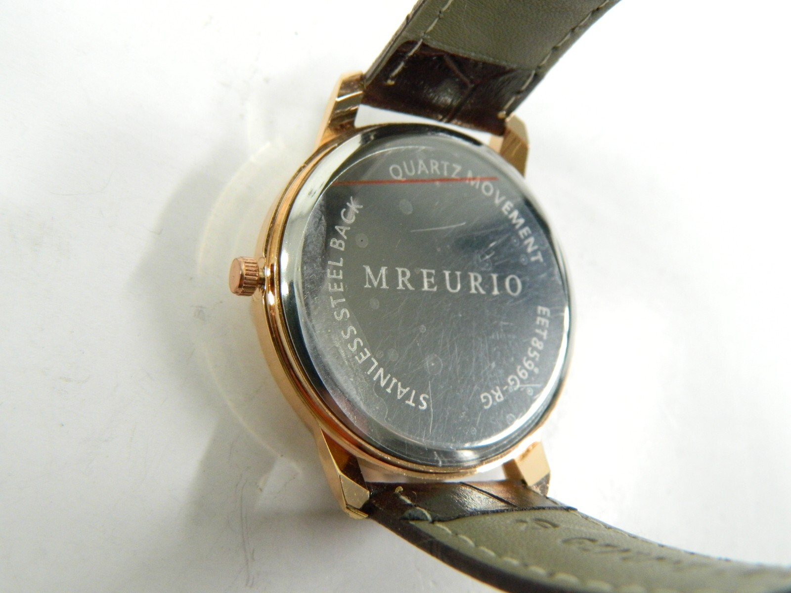 Beautiful LARGE FACE Rose Gold tone MREURIO EET8599G-RG men’s watch/wristwatch