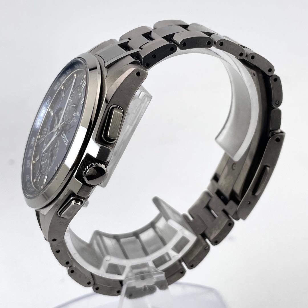 Citizen Attesa H800-T024734 Eco-Drive World Time Blue Titanium