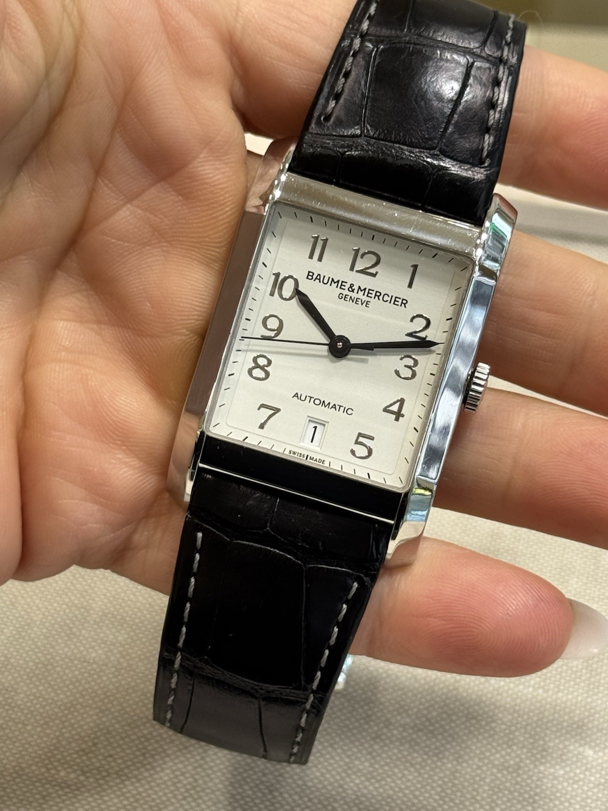 Baume & Mercier Hampton Automatic Date Mens 31 x 47mm Swiss Made 65751