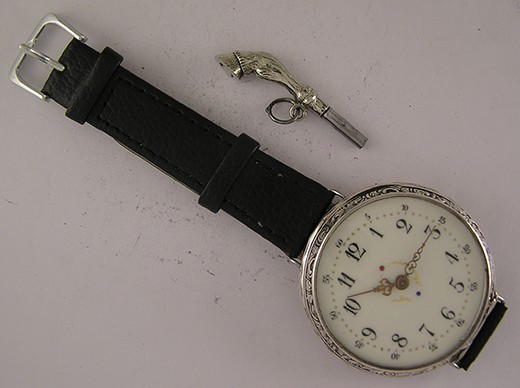 AMAZING Silver Fully Serviced Cylinder 150 Years Old French Wrist Watch MINT
