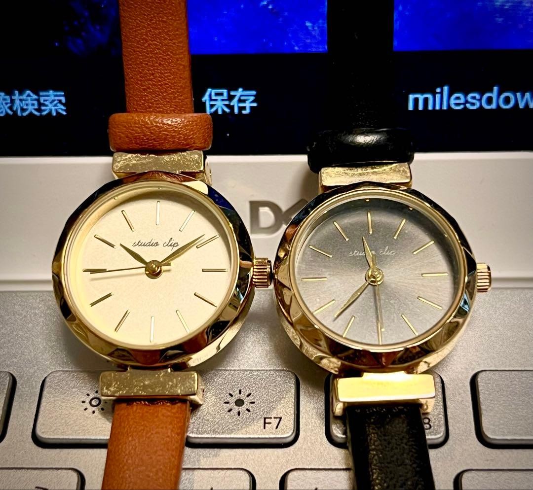 CASIO LQ-142 Analog Watch (Black) & Studio Clip Watch (2 pieces)