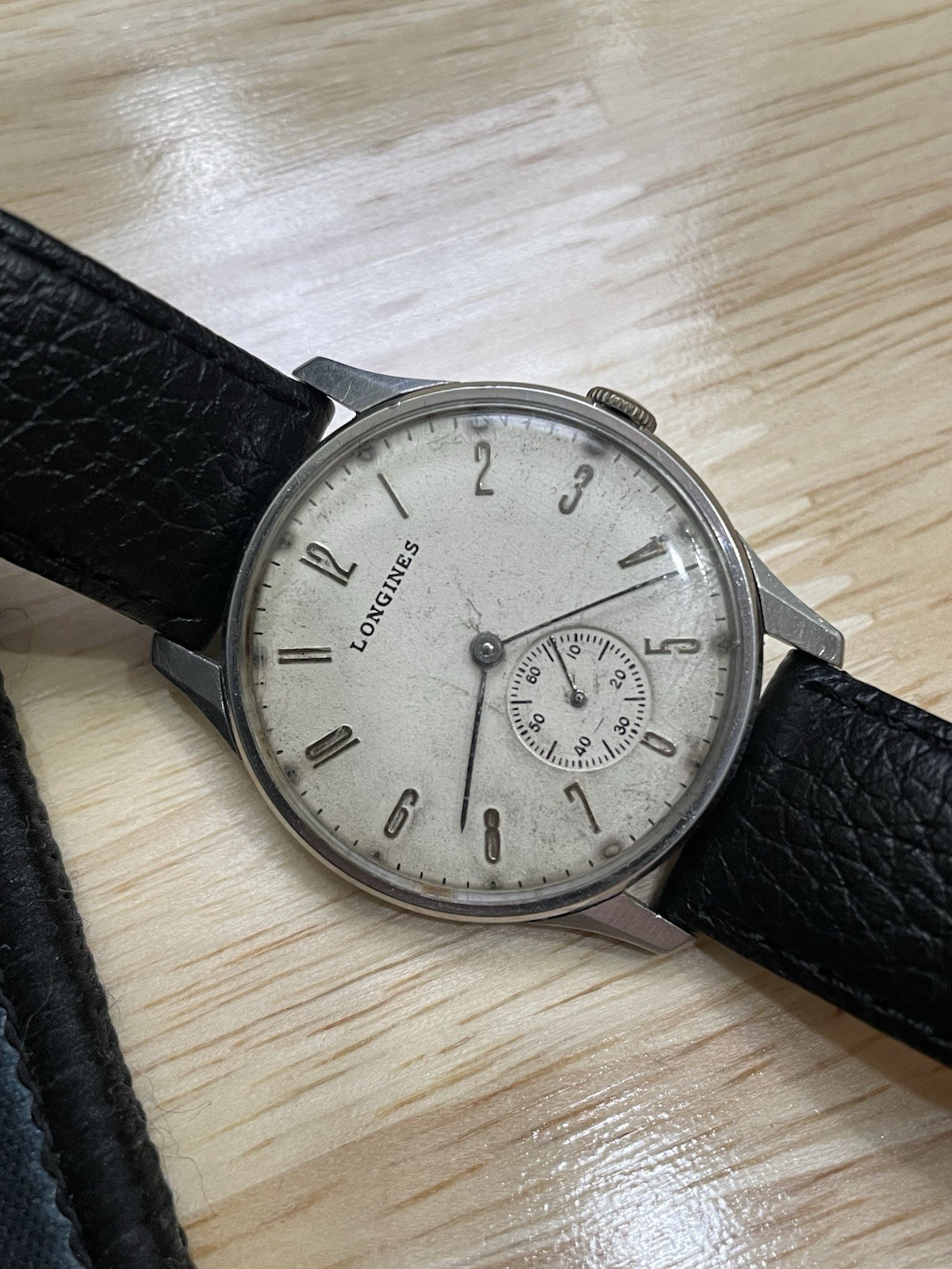 Vintage 1943 Longines Cal. 23M Military WWII Men’s 33mm Stainless Steel Watch