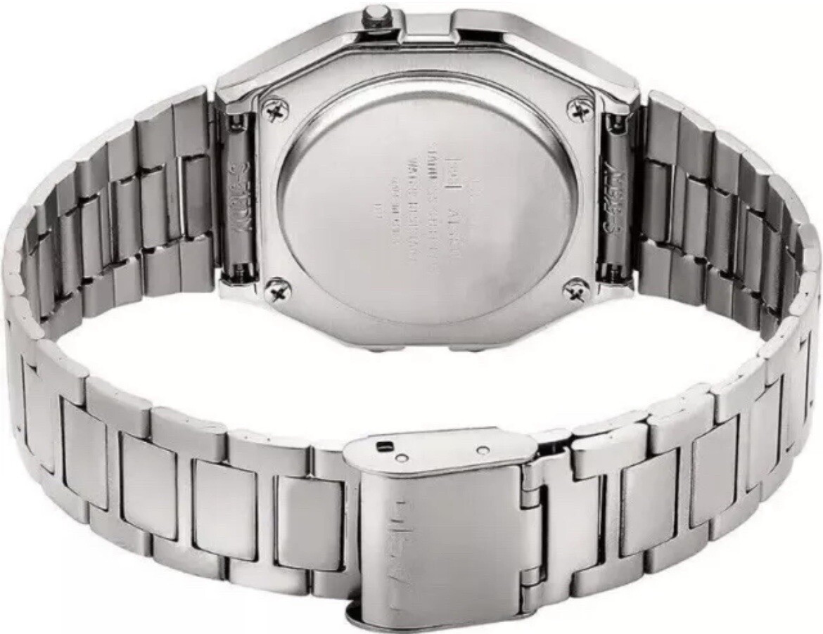 CASIO Men’s Watch A-158W Digital Silver Alarm Micro Light – NEW – Warranty