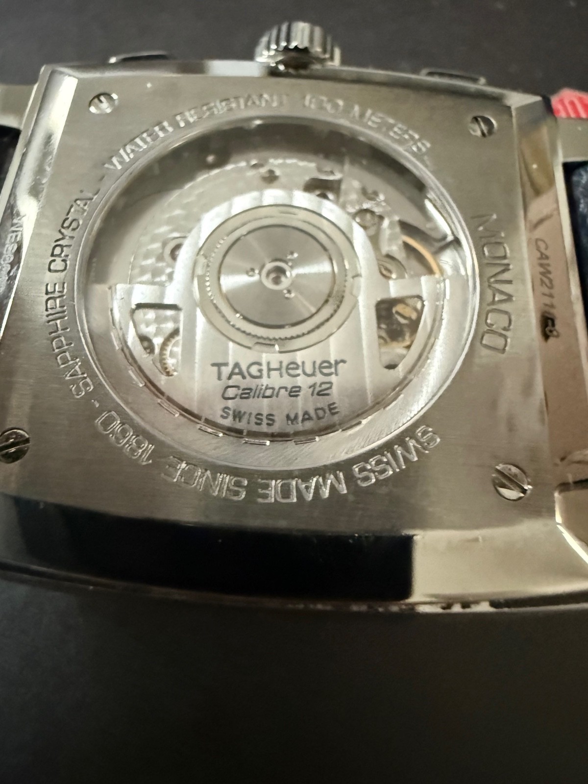 Tag Heuer Monaco,Caliber 12, FULL SET WITH BOX, Blue Dial, Alligator Strap